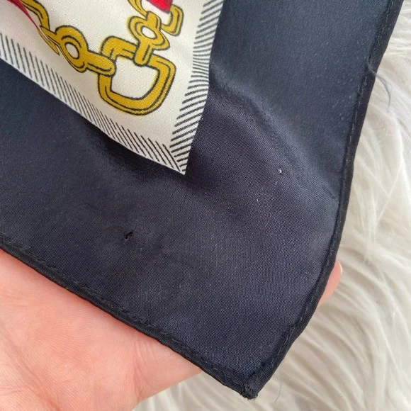 Black, Red, and Gold Tassel Horse Bit Scarf - Picture 6 of 6